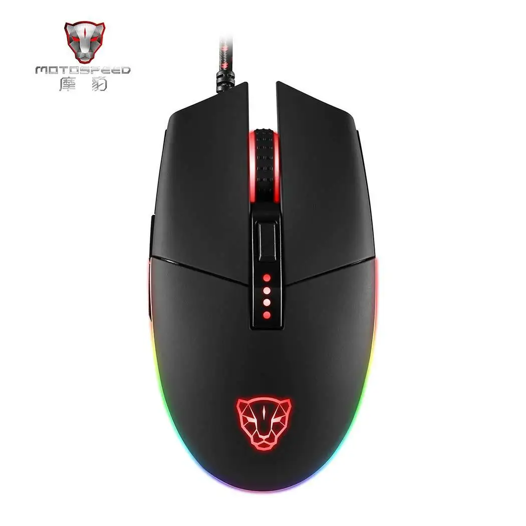 Проводная игровая мышь E sports 4 скорости переключения DPI 6400 кадров/сек RGB мыши с