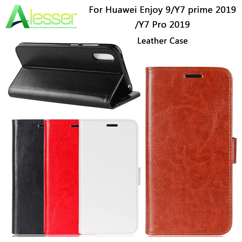 Alesser For Huawei Y7 Pro 2019 PU Luxury Leather Phone Case With Card Pocket Cover Wallet prime Enjoy 9 | Мобильные телефоны и