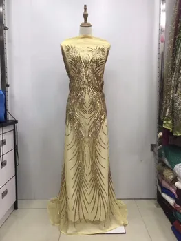 

Pure white African Lace Fabric 2019 High Quality African Tulle Lace Fabric With nice Sequins French Net Lace For Women Dress