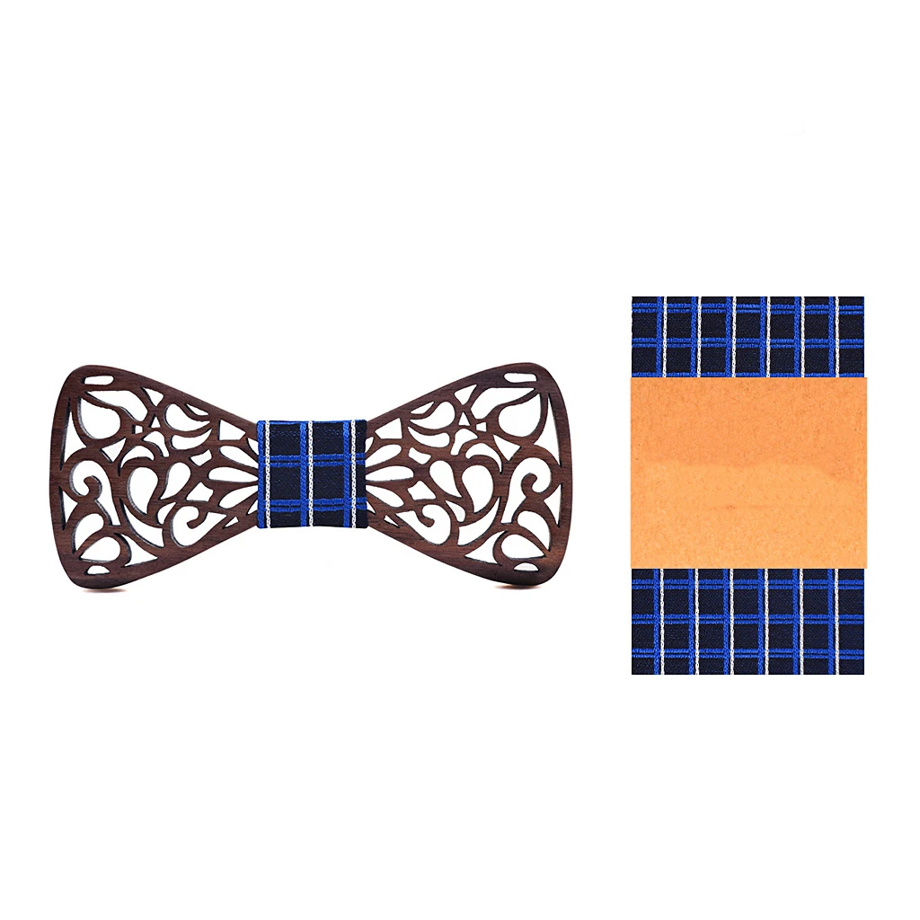 

Handmade black walnut wooden wedding bow tie men's bow tie scarf suit fashion trendy holiday gift wedding engagement