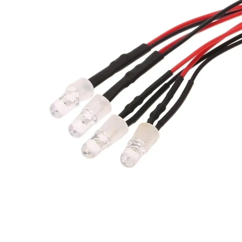 4 светодиодный фонарь комплект 2 Белый 2 красный для 1/10 1/8 Traxxas HSP Redcat RC4WD Tamiya Axial SCX10 D90 HPI RC автомобиль