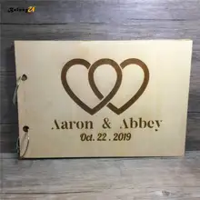 На заказ индивидуальные, деревянные Подпись гостевые книги Свадебный фотоальбом проволочная вязка деревянный вкладыш фотоальбом Свадебные украшения