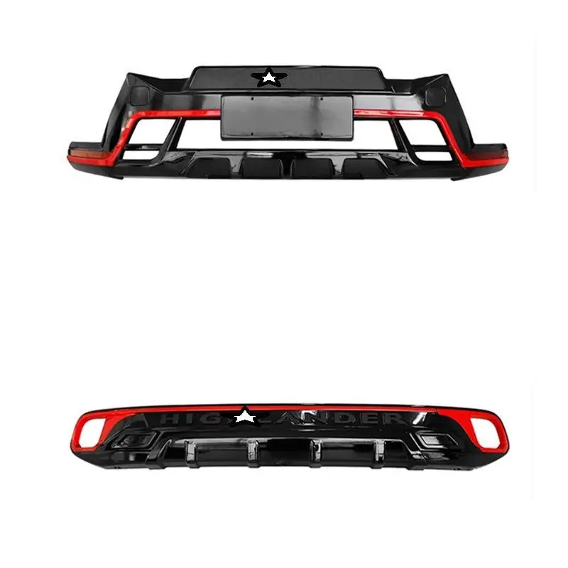 Запчасти для стайлинга, Модифицированная модификация, задний диффузор, передняя губа, тюнинг, автомобильные бамперы 09 10 11 12 13 14 15 16 17 для Toyota Highlander