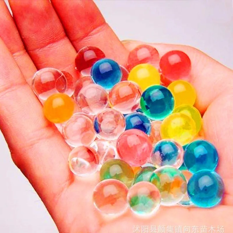 About 100Pcs/lot Purpel Water Baby Beads Crystal Soil Water Beads Mud Growing Ball Water Magic Balls Home Decor Wedding Hydrogel