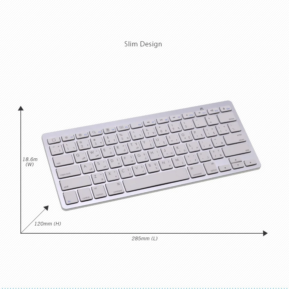 Арабская bluetooth-клавиатура для iPad Pro, iPad Air, планшетов на Android, мини беспроводная клавиатура для ноутбука, Macbook Pro, поверхности