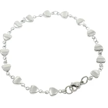 Нержавеющая сталь Jewelry браслет женская Европейская мода от сердца к сердцу цепи Сталь браслеты панк ювелирные изделия