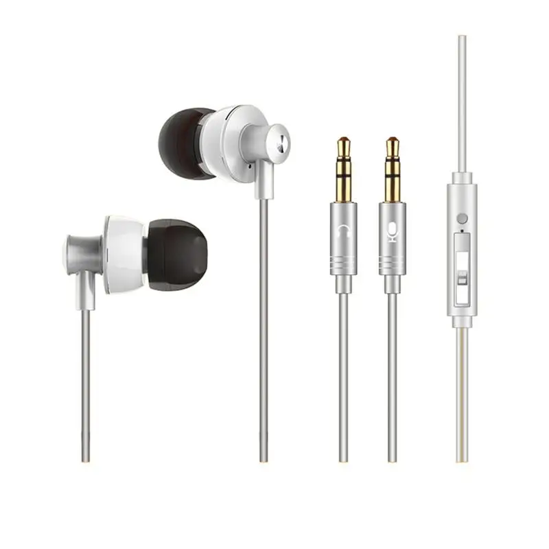 

Fashion Wire Computer Earphone Double Plug Desktop Laptop Universal 2m 3m Anchor YY Voice Earbuds Subwoofer Stereo With Mic