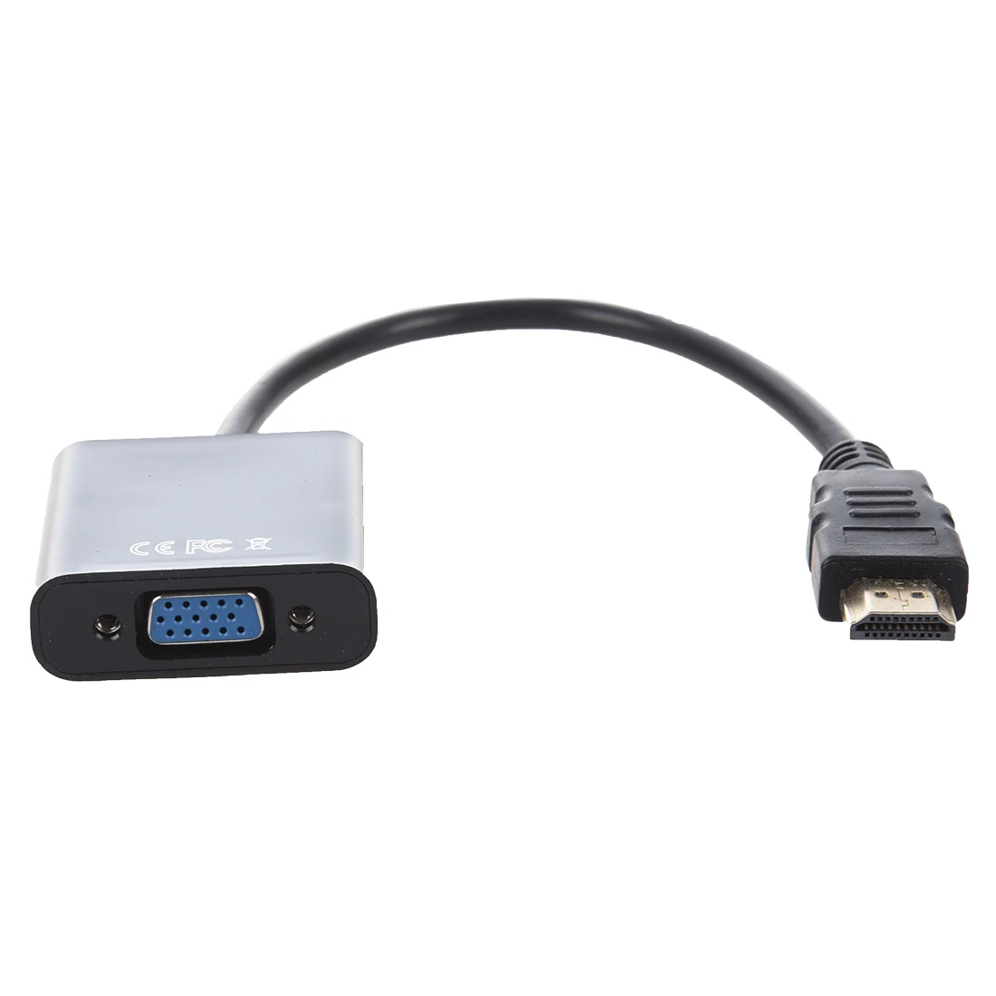  Hdmi a Vga Convertitore Adattatore Jack Audio da 3.5 Mm Full Hd 1080P Nero-Hot
