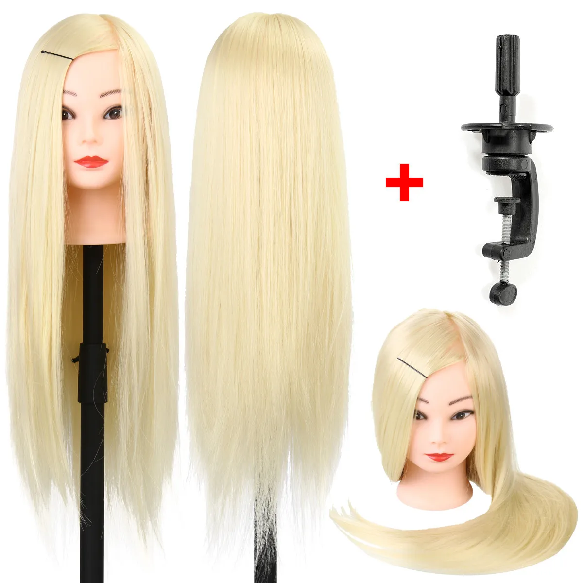 60 см манекен голова с золотыми волосами обучение Парикмахерская практика манекен куклы парикмахерские прически Обучение манекен головы