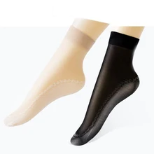 10 пар летних носков хлопковый Мягкий Нескользящий носок женская короткая шелковая Стоковая тонкая черная спортивная обувь телесного цвета модные носки