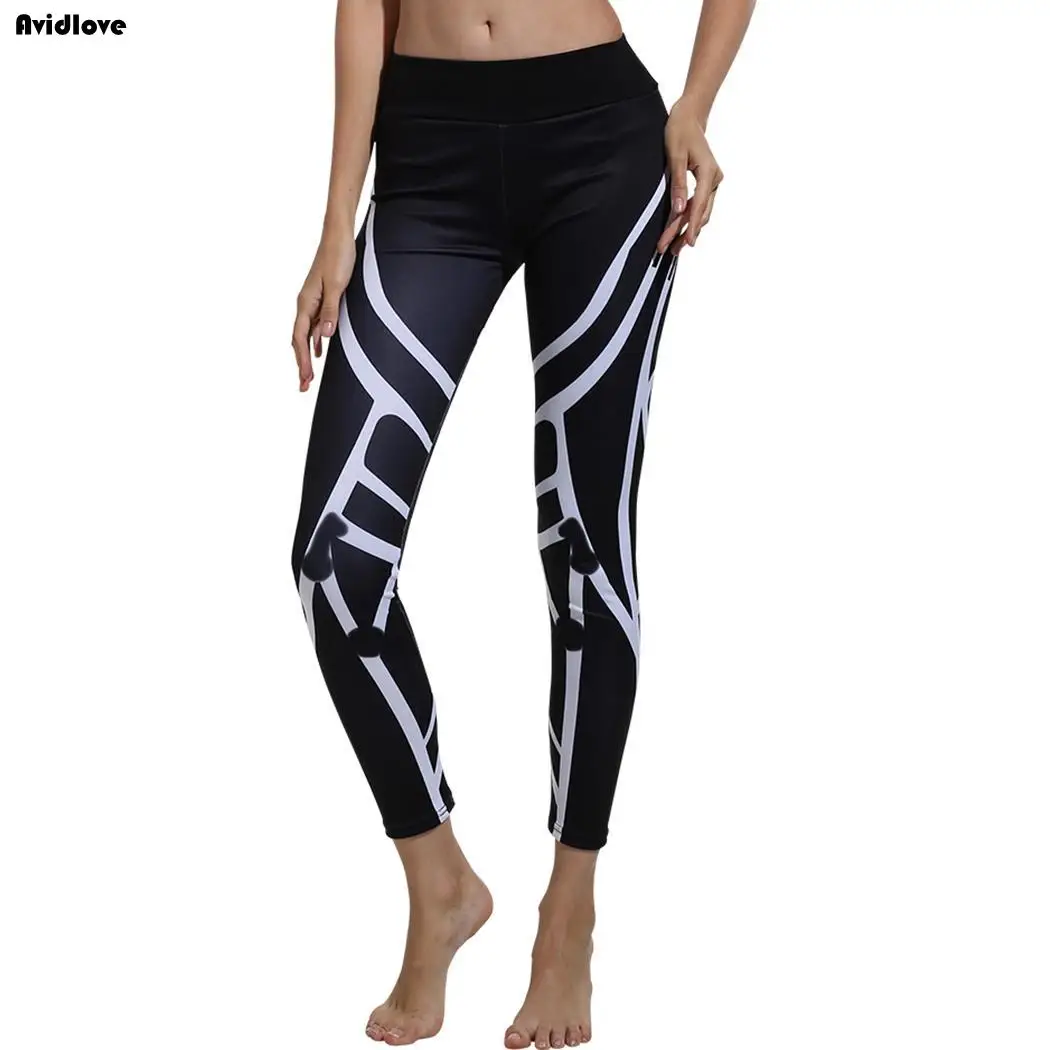 Fitness Black Striped Yoga Seasons Full Sporting Printed Yoga