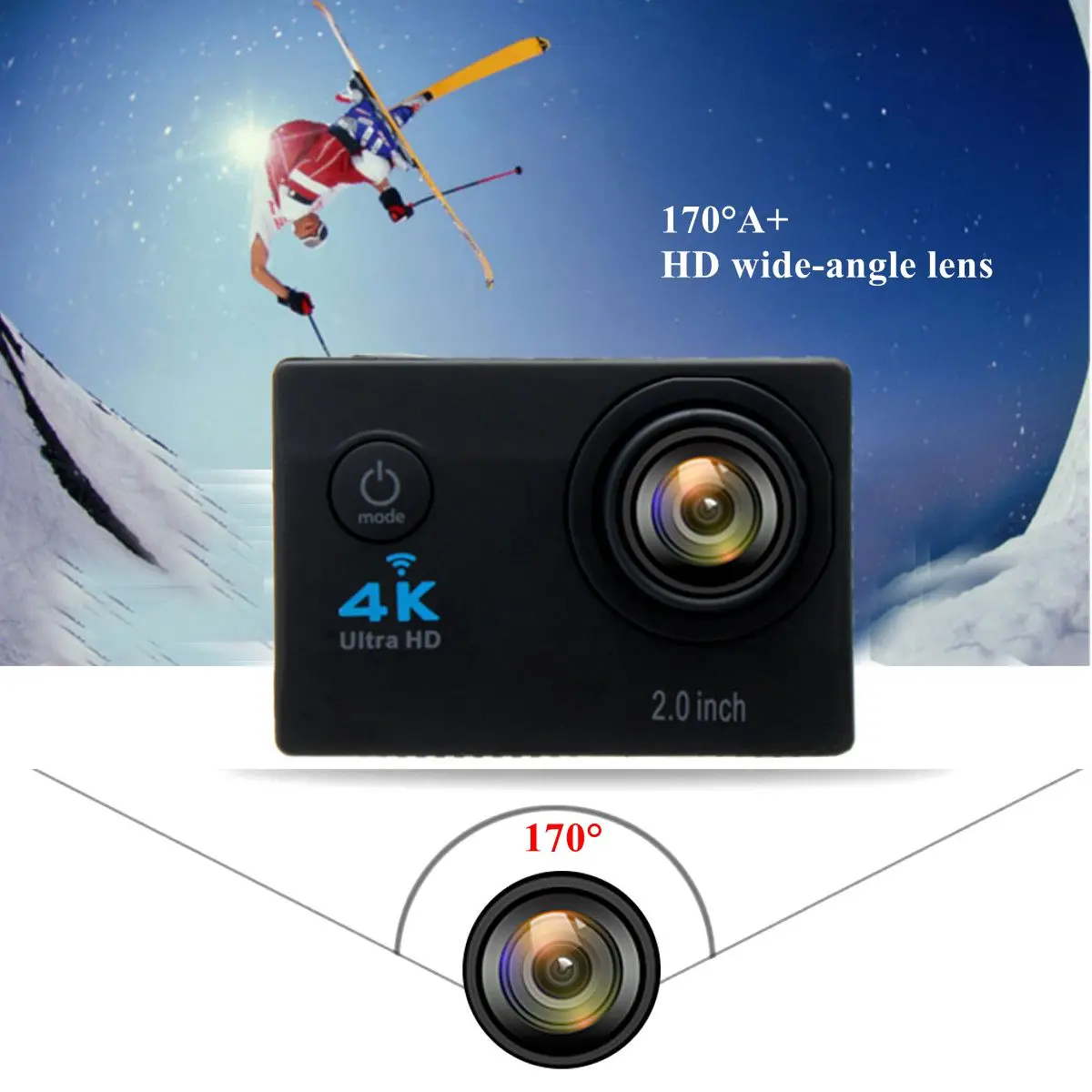SJ9000 Водонепроницаемая ультра 4K HD 1080P WiFi Спортивная ионная камера видеокамера DV видео