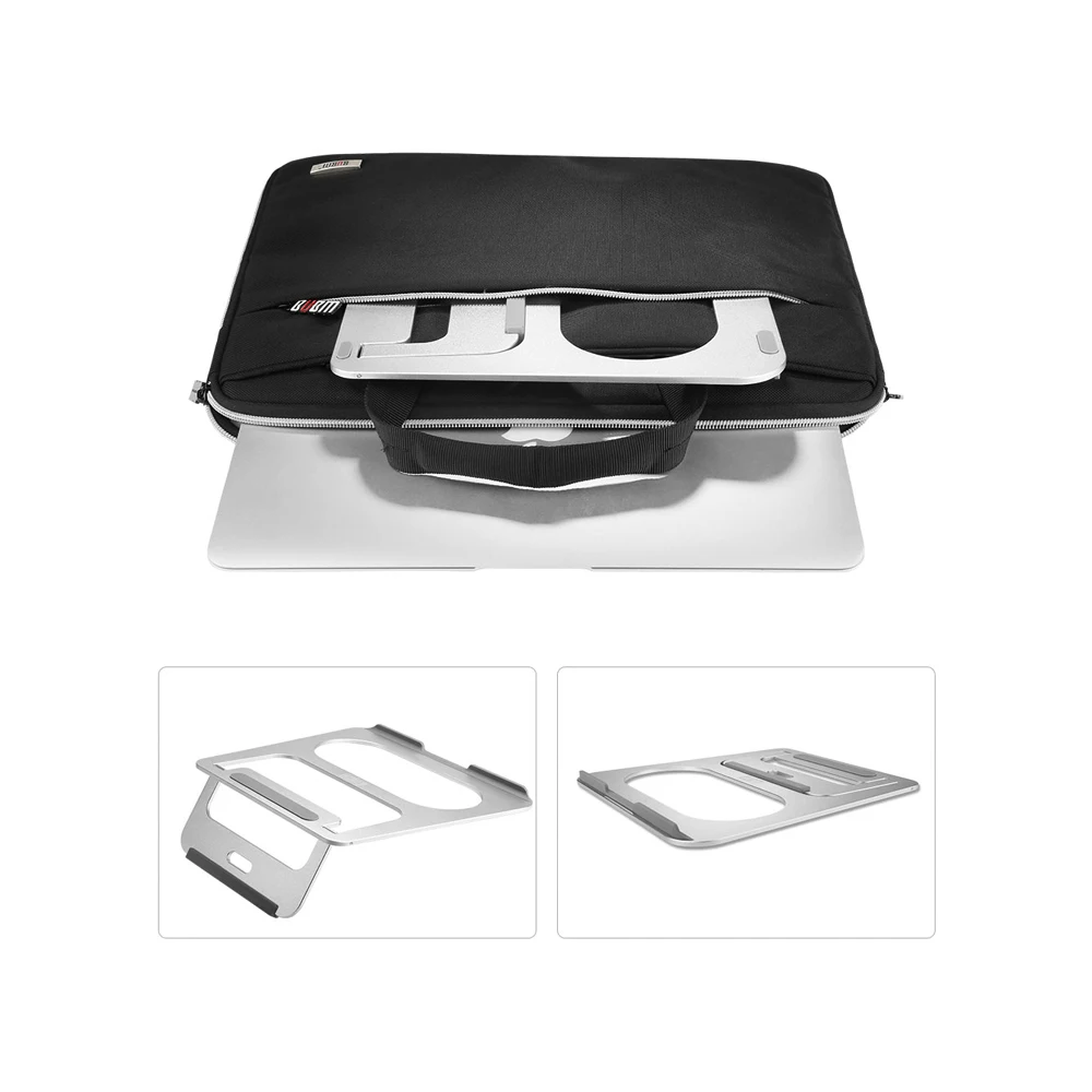 BUBM Laptop Stand Bracket Foldable and Hollow Cooling Aluminum Portable PC Holder for Apple Macbook and Most Laptops Computers BUBM Laptop Stand Bracket Foldable and Hollow Cooling Aluminum Portable PC Holder for Apple Macbook and Most Laptops Computers