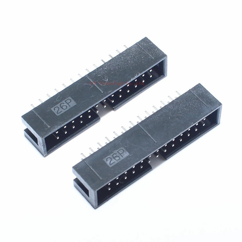 

5pcs dc3-26p 2.54MM pitch JTAG ISP MALE SOCKET straight idc box headers PCB CONNECTOR DOUBLE ROW 2x13PIN DC3 26 PIN 26P HEADER