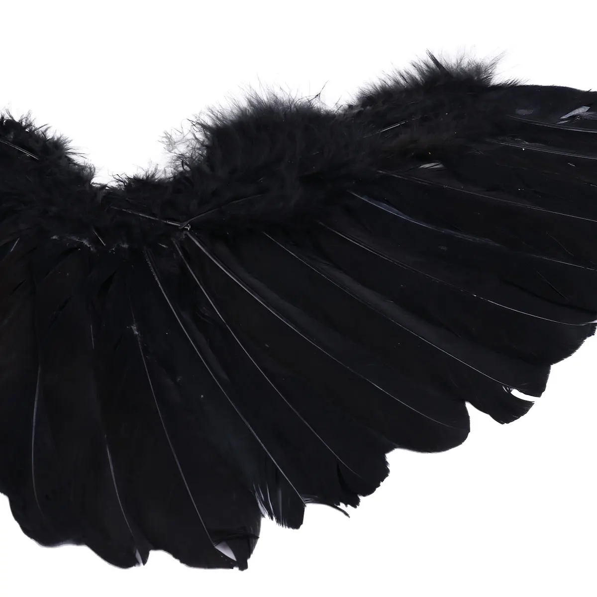 Cosplay Costume Adult Kids Black Angel Fairy Feather Wings Dance Party Stage Show Masquerade Carnival Halloween