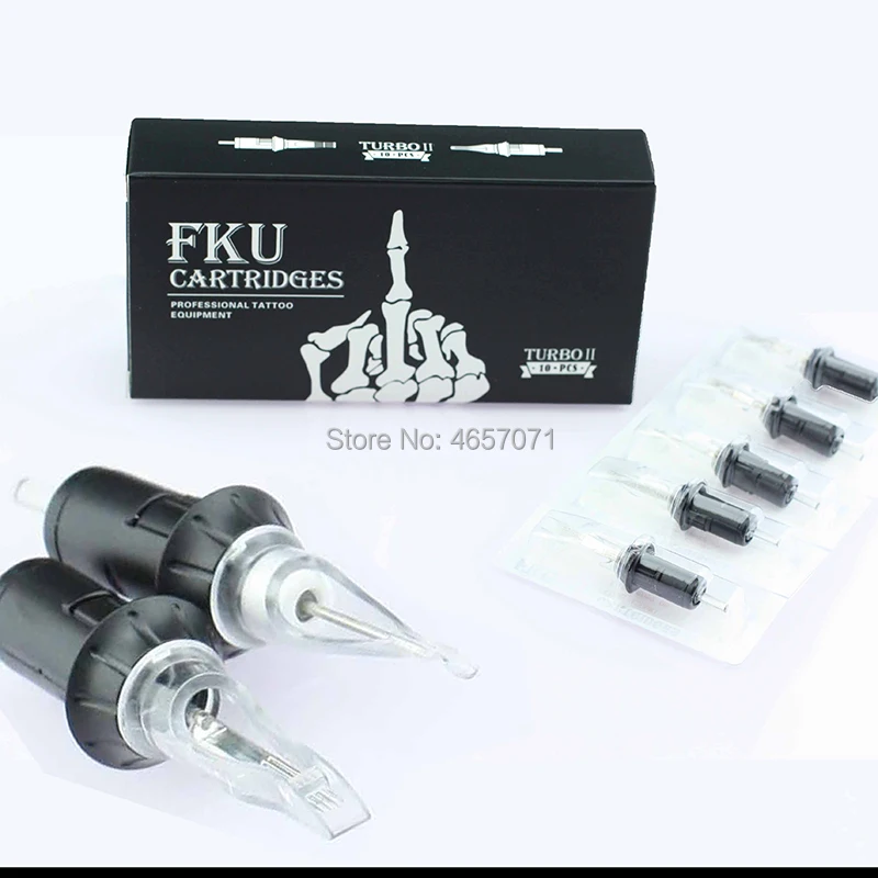 FKU TATTOO CARTRIDGE NEEDLES FOR TATTOO PEN Round Shader 1205RS/1207RS/1209RS/1211RS/1214RS CUSTOMIZABLE