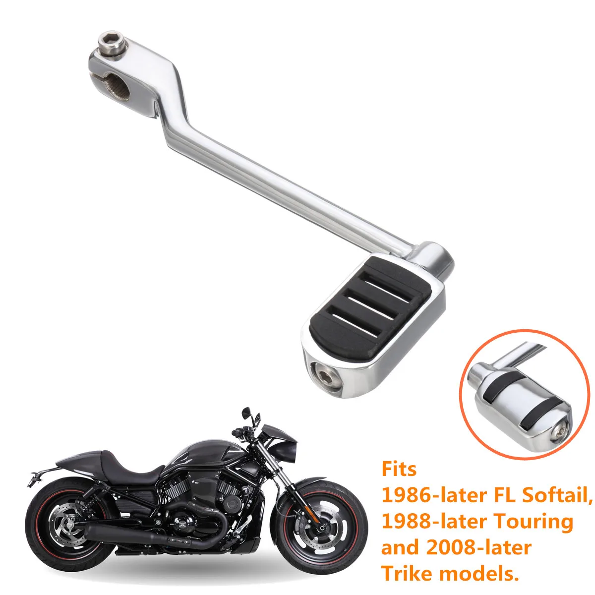 TCMT Front Toe Shift Lever Pedal Fits For 1986-2017 FL Softails and 1988-2018 Touring and 2008-2018 Trike Model