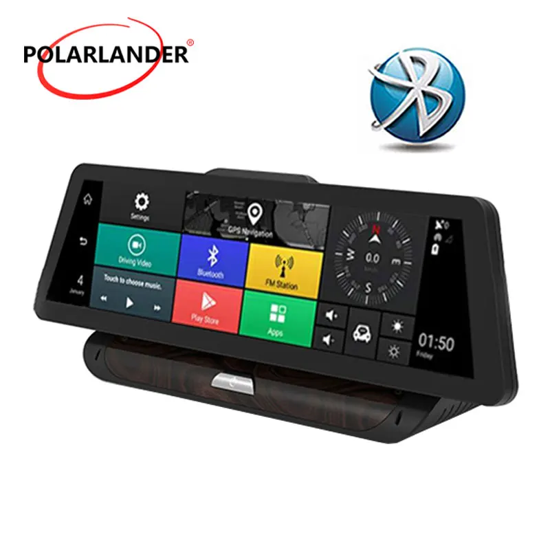 GPS navigation 10 inch 4G HD car driving recorder Android 5.1 center