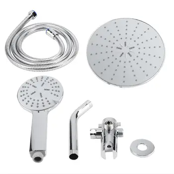

High Pressure Shower Head Chrome Plate 3 Way Multi Setting Rainfall Style Dual Handheld Showerhead Combo Bathroom Accessories