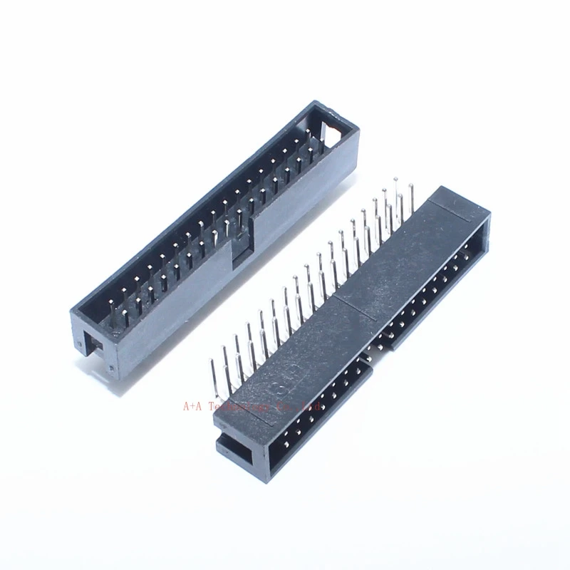

5pcs dc3-34p 2.54MM pitch JTAG ISP MALE SOCKET Right Angle idc box headers PCB CONNECTOR DOUBLE ROW 2x17PIN DC3 34 PIN HEADER