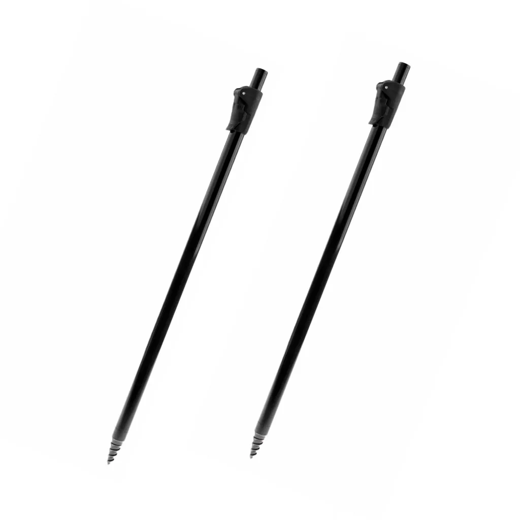 

2pcs Anti-Corrosion Extending Aluminum Alloy Fishing Rod Ground Support Rest Bankstick Bank Stick for Bite Alarm