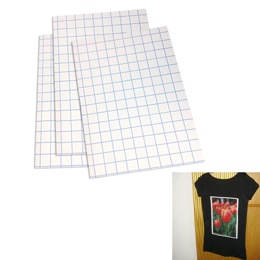 

10 Pcs T Shirt Transfer Paper Iron On Sheets Printing Paper For Light Fabrics A4