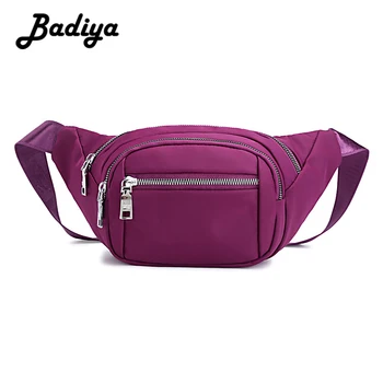 

New Design Nylon Waist Bag For Lady Causal Women Fanny Pack Waterproof Travel Shoulder Bag Phone Female Belt Bags Zipper Handbag