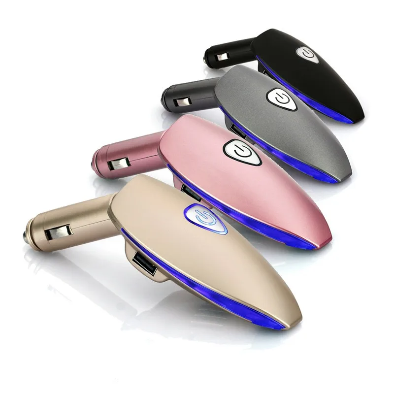 

Car Fragrance Spray Car Air Freshener Car Interior Removal Anion Fragrance Diffuser with 2 USB Charging Port Auto 3 Colors
