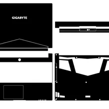 Ноутбук углеродного волокна кожи Наклейка Обложка для GIGABYTE Aero 15 15X15,6"