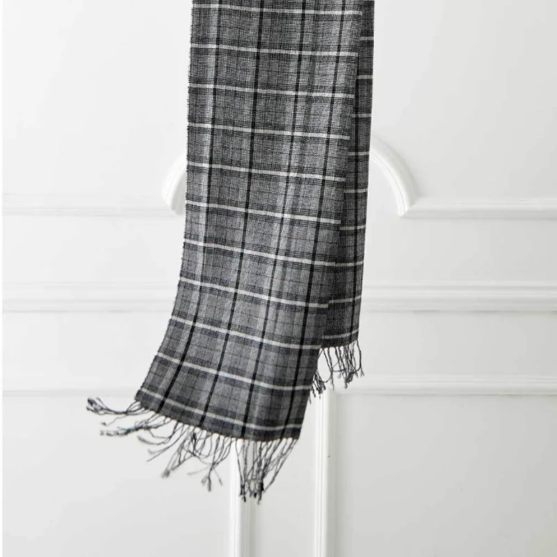  Xiaomi Mijia Lnstant Me Silk Cashmere Scarf Two-color Optional Classic Plaid Soft Skin-friendly Tex