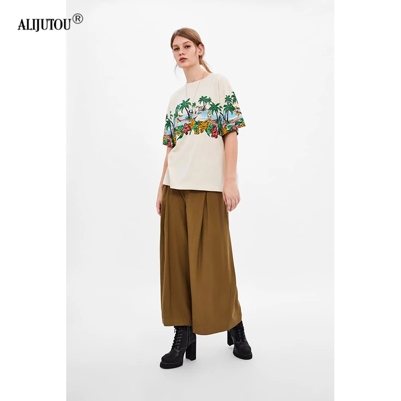 zaraing crossover Bugs Bunny Women Lovely Cartoon O-Neck Casual Short Sleeve T-Shirt 2019 Summer Femme Vogue Print Sexy T Shirts