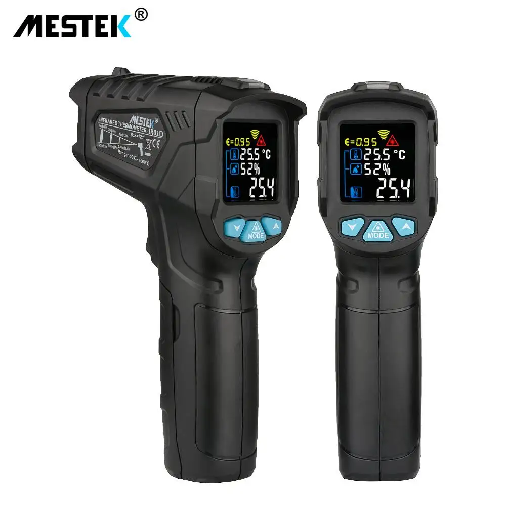 

MESTEK IR01D -50~800C IR Thermometer Digital Non-contact Humidity Infrared Thermometer Hygrometer Temperature Pyrometer Tester
