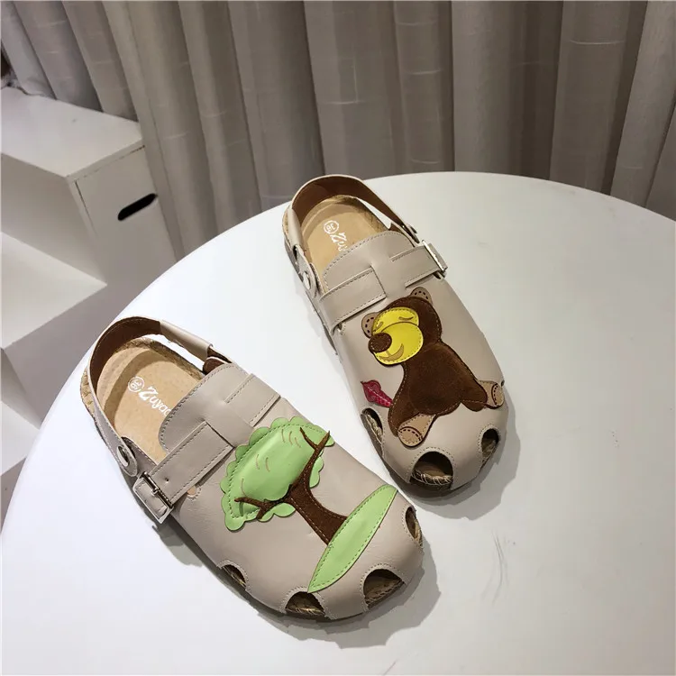 

Girl Summer Cartoon Student Sandals Cute Slingback Shoes Soft-footbed WomenSlides Slippers