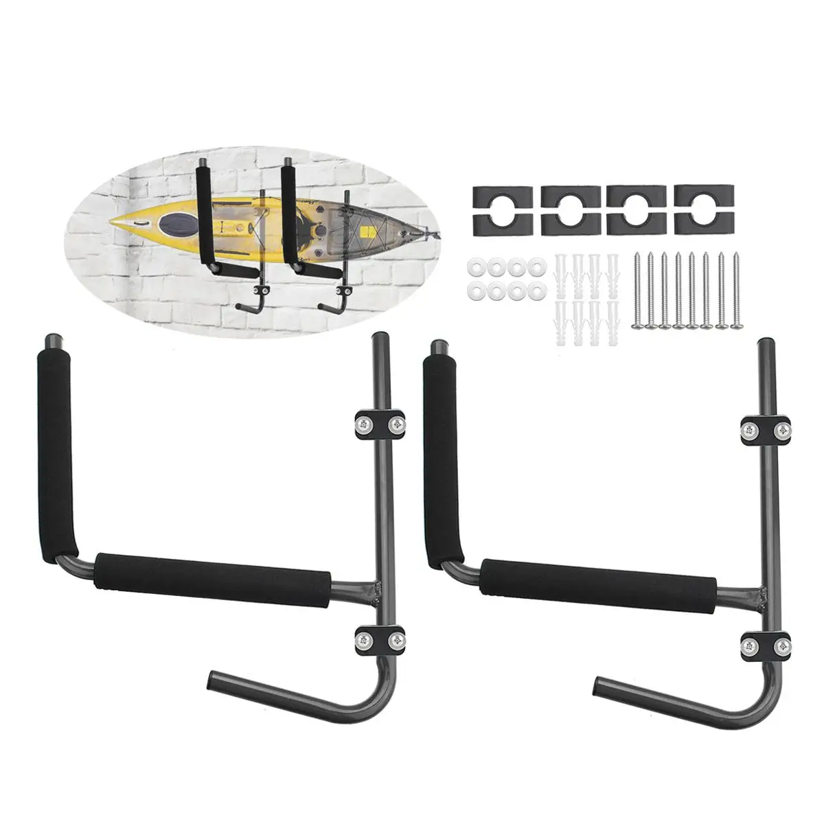 

Adjustable Kayak Canoe Surfboard Mount Carrier Support Cradle Detachable Kayak Rack Holder Kayak Accessories Height