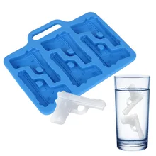 TPR резиновая форма пистолет Форма принадлежности для кухонного бара Ice производитель кубиков виски винный коктейль форма для льда мороженое DIY инструмент