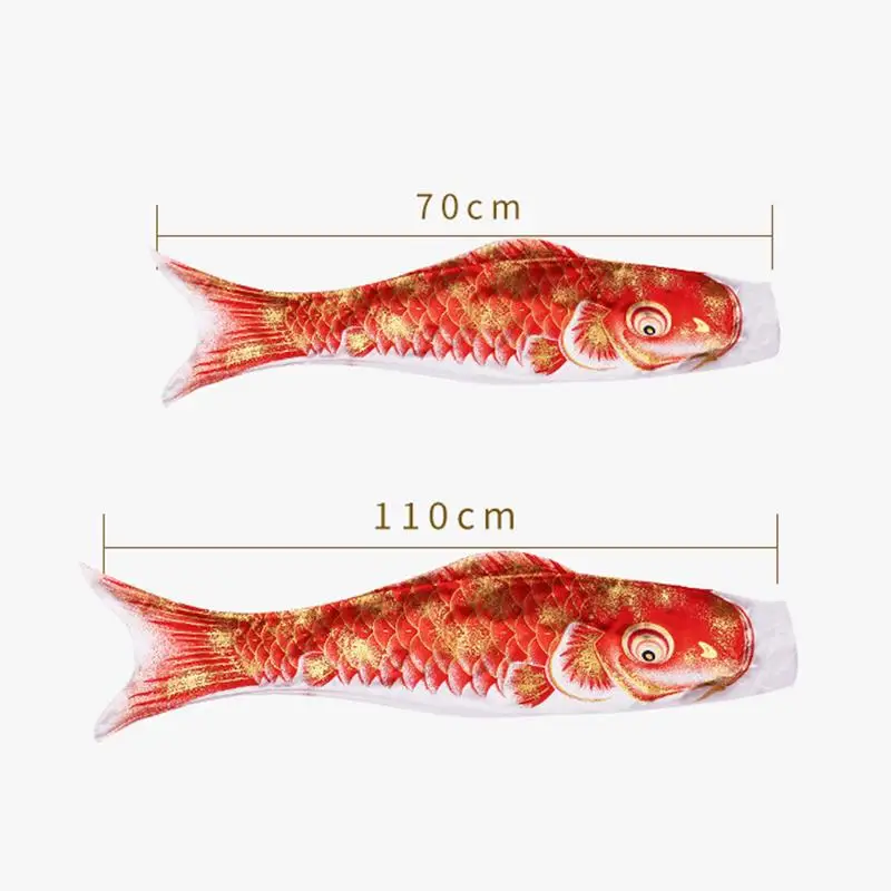 3D горячее тиснение карпа баннер 70/100 см Koi Nobori Carp Wind Socks Koinobori красочная рыба флаг