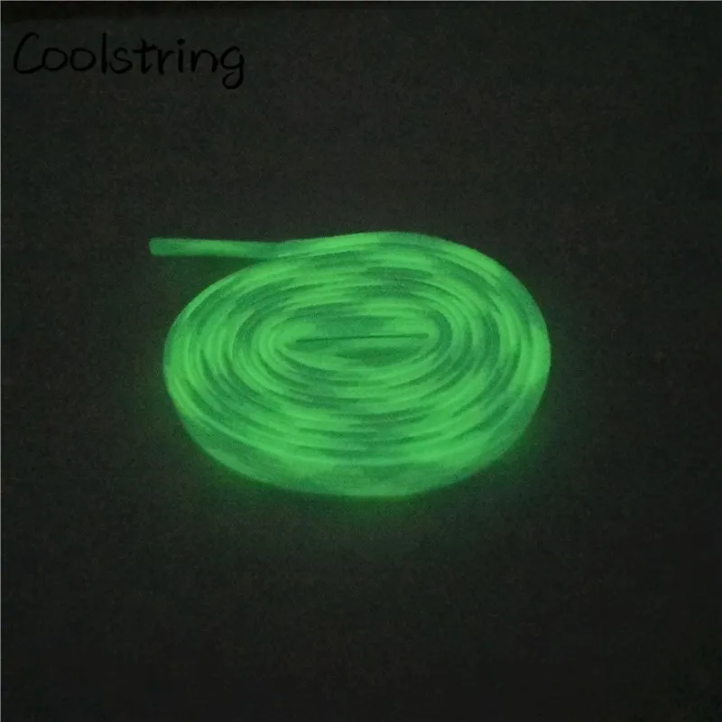 Coolstring Trend Personality Sport Flat Glow In The Dark Shoelaces Men Women Night Luminous Shoe Laces For Sneakers Canvas Shoes