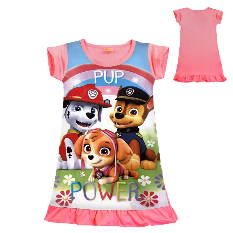 

Baby girl clothes Summer dress new children's clothing puppy cartoon pattern in the children's dress girls dress long section
