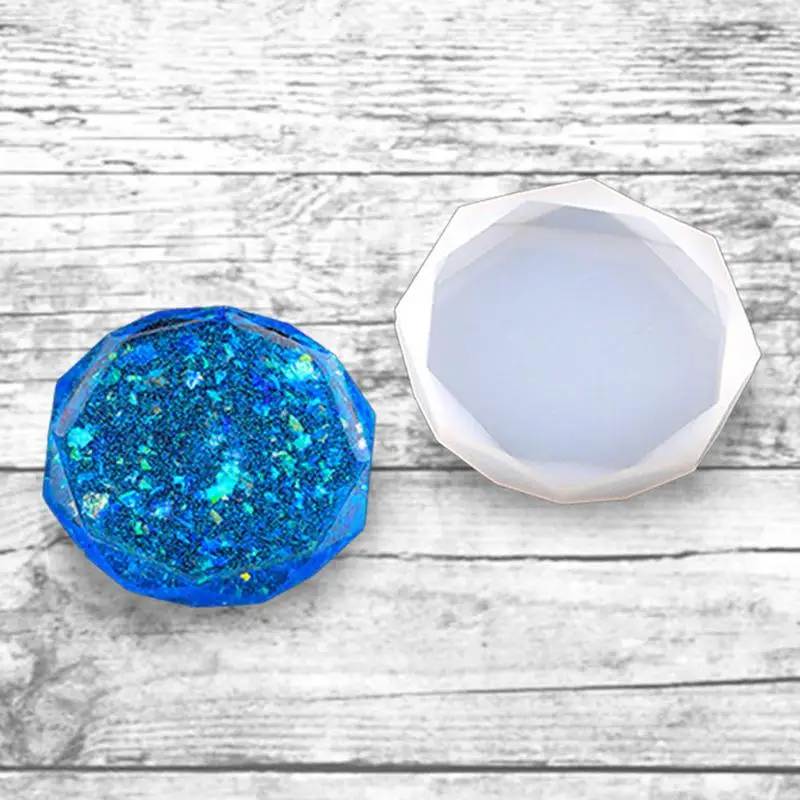 

DIY Crystal Epoxy Table Mould Rhombus Geometry Shape Mold Silicone Fragrance Diffuser Car Decoration Mirror Handmade Ornaments P