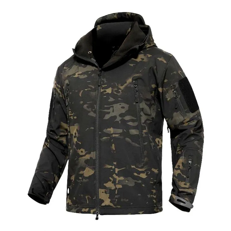 Kaufen TAD Winter Thermische Fleece Armee Camouflage Wasserdichte Jacken Männer Tactical Military Warm Winddicht Jacken Multicolor 5XL Mantel