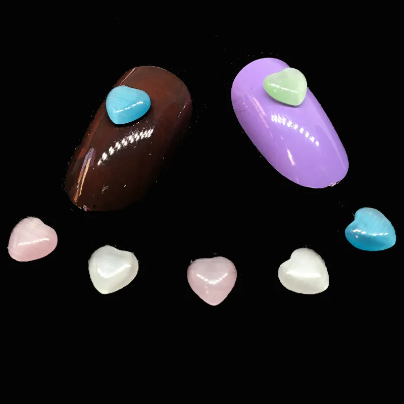 

Heart Opal Nail Art Rhinestone Kawaii 3d Manicure Accessoires Charms Acrylic Crystal Supplies Jewelry Japan Studs Acessorios diy