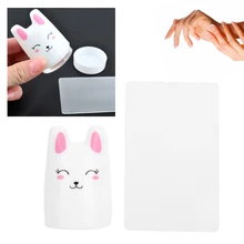 Силиконовые штампы для ногтей печать украшения для маникюра штамп-печатка маникюрные инструменты для ногтей DIY