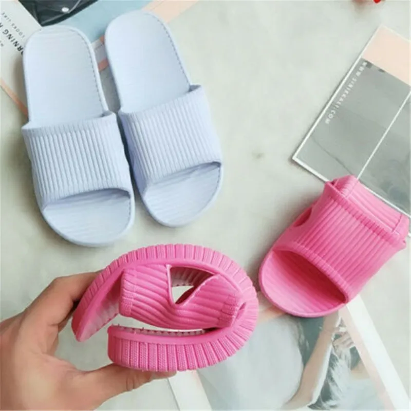 

Home Bath Slippers Women Men Shoes Soft Summer Sports Beach Shower Sanda