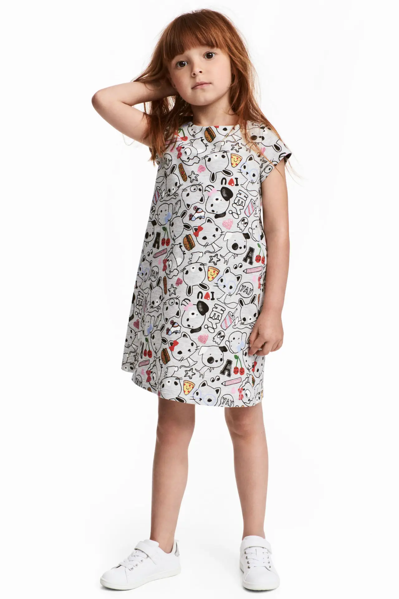 animal print kids dress