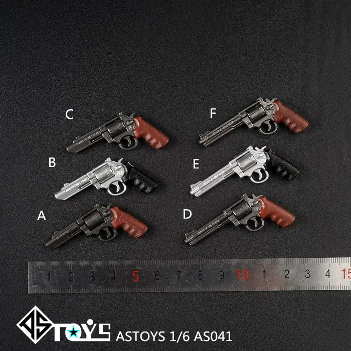 1:6 Finished M&P Revolver Gun Weapon Model 12 inch Action Figure Accessories Soldier Figure Scene 6 Stypes