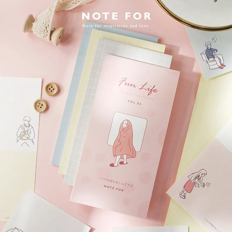 

Interest Life Series Notepads Mini Planners Fashion Gifts School Supplies Stationery