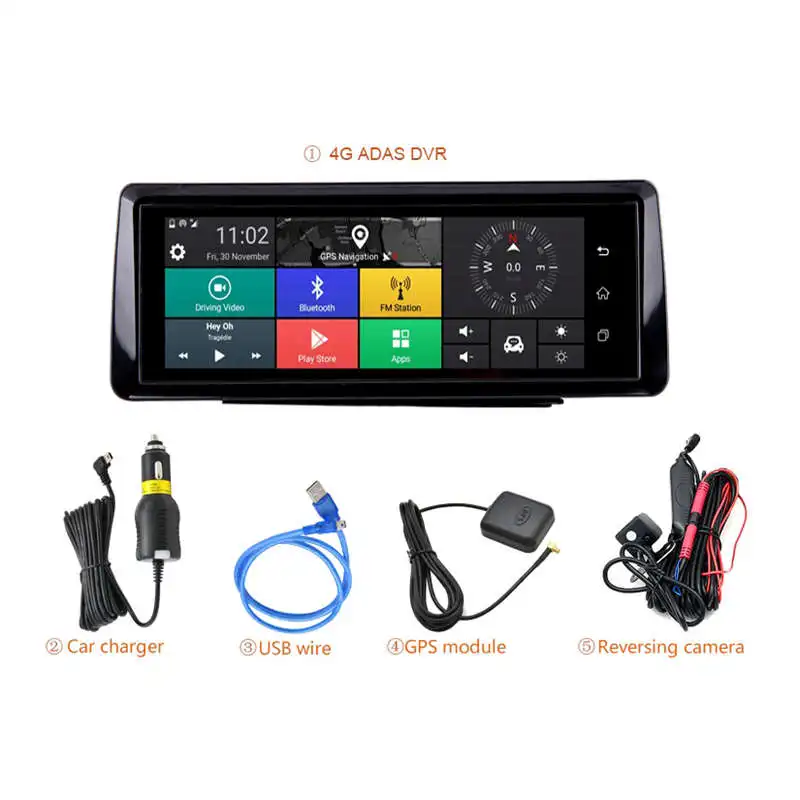 

Foldable Car Dvr 10 Inch Dash Cam Android 5.1 Gps Navigation Dual Lens Cameras Auto Recorder Full Hd 1080P Car Dash Camera For