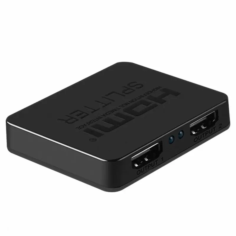 HDMI сплиттер 1x2 1 вход 2 выхода усилитель коммутатор Box Hub поддержка 4KX2K 3D 2160p 1080p (один