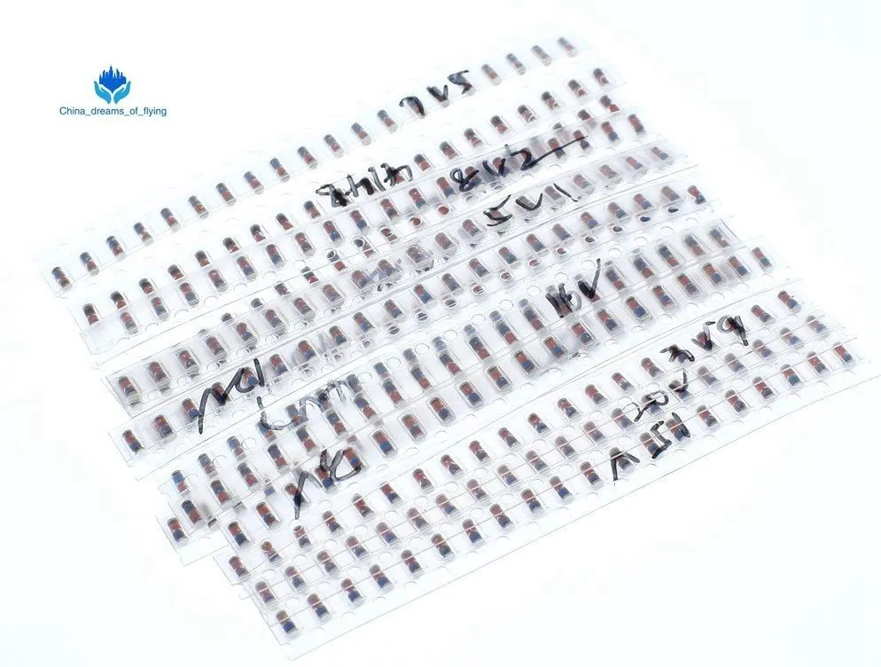Завеса LL34 SMD зенеровские пакет диодов 1/2W 3v 24v 15 видов * 20 штук = 300 шт. 1N4148