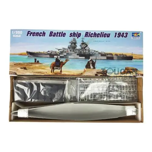 Трубач 05311 1/350 Масштаб Французский линкор ришелье 1943 военный корабль модель набор